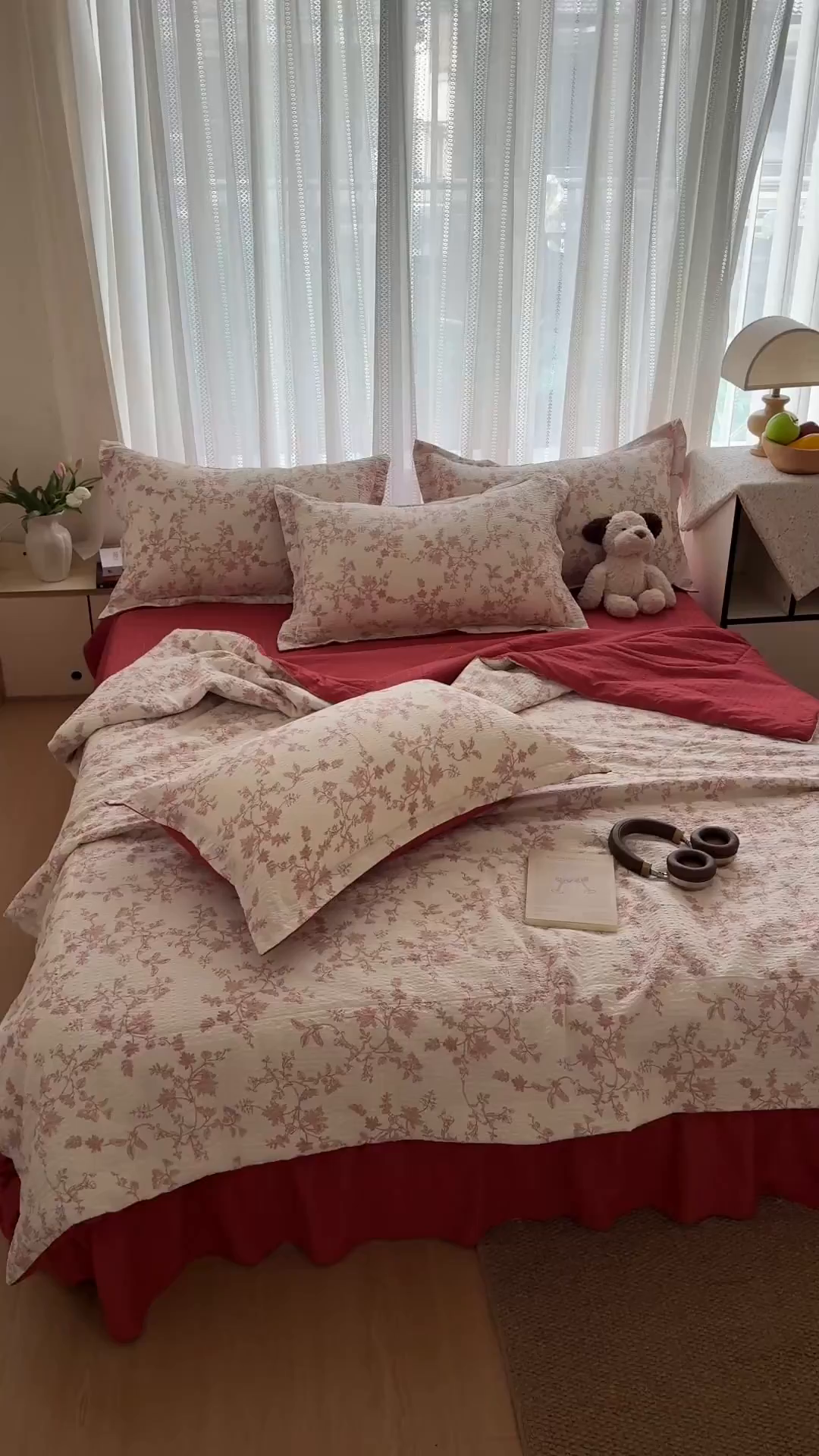 91家纺网 家纺一手货源 找家纺 禾沐 2026新款云感泡芙棉泡芙纱床盖夏被四件套 丽莎