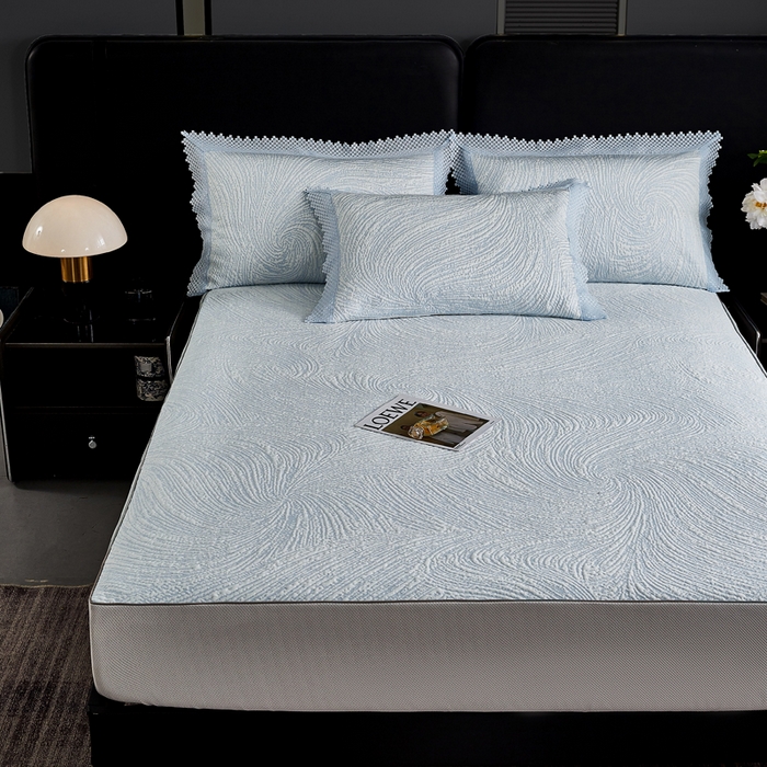 91家纺网 家纺一手货源 找家纺 （总）玖玖爱家纺 2026新款韩国量子冷感软凉席床笠款