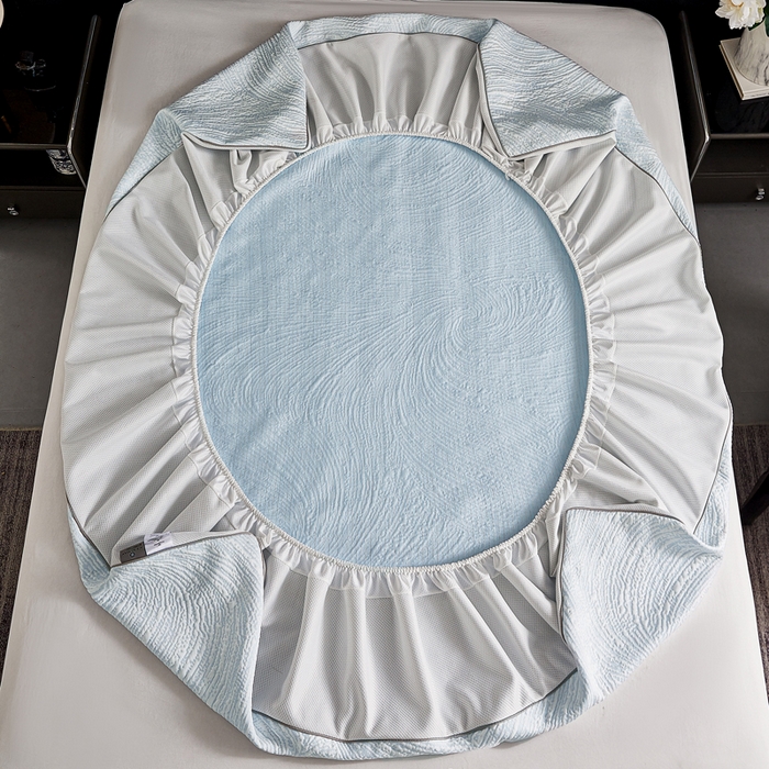 91家纺网 家纺一手货源 找家纺 （总）玖玖爱家纺 2026新款韩国量子冷感软凉席床笠款