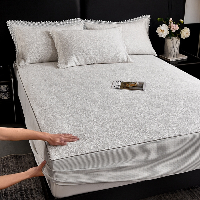 91家纺网 家纺一手货源 找家纺 （总）玖玖爱家纺 2026新款韩国量子冷感软凉席床笠款