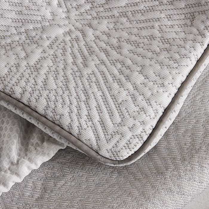 91家纺网 家纺一手货源 找家纺 玖玖爱家纺 2026新款韩国量子冷感软凉席床笠款 小雪花雪域白