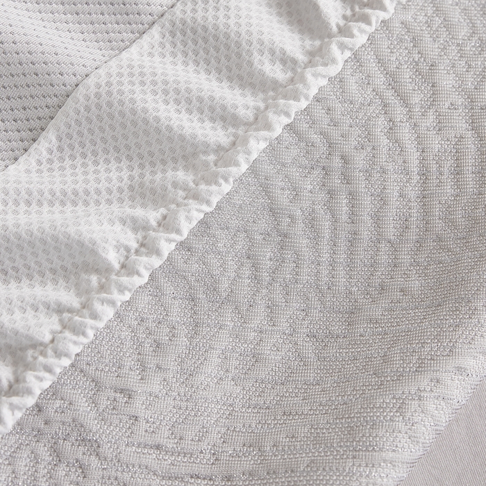 91家纺网 家纺一手货源 找家纺 玖玖爱家纺 2026新款韩国量子冷感软凉席床笠款 小旋风雪域白