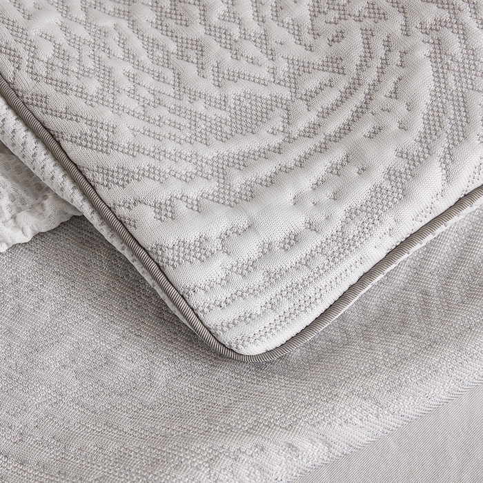 91家纺网 家纺一手货源 找家纺 玖玖爱家纺 2026新款韩国量子冷感软凉席床笠款 小旋风雪域白