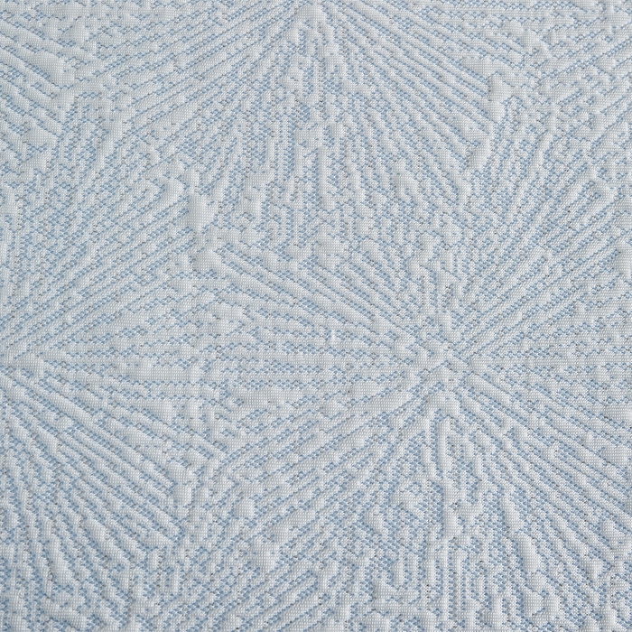 91家纺网 家纺一手货源 找家纺 玖玖爱家纺 2026新款韩国量子冷感软凉席床笠款 小雪花天空蓝