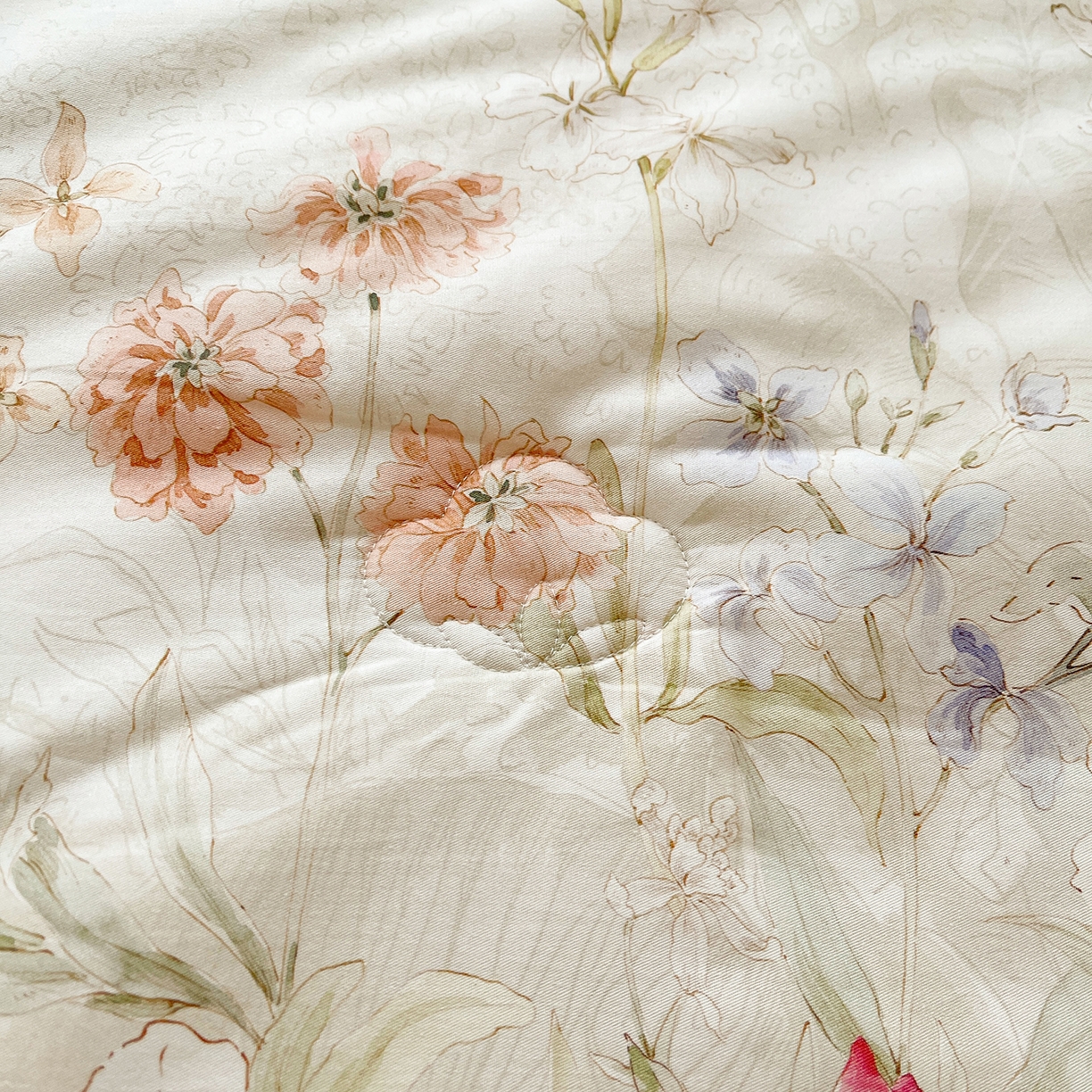 91家纺网 家纺一手货源 找家纺 （总）宜凡家纺 2026新款全棉数码印花夏被床裙四件套②号系列