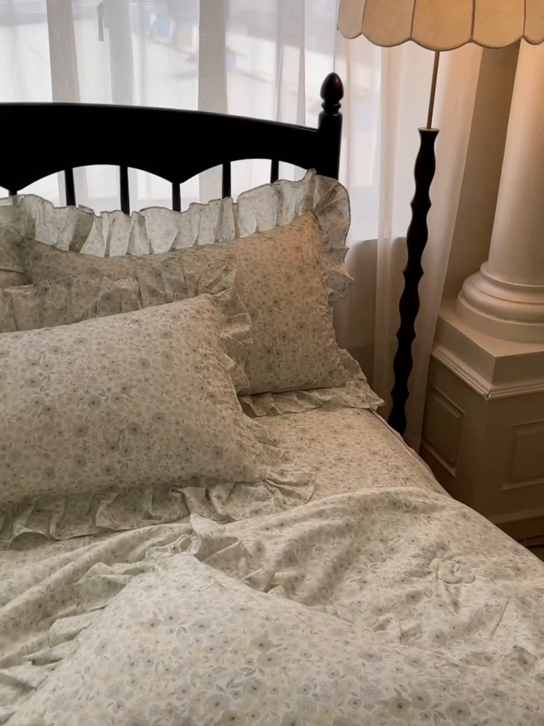 91家纺网 家纺一手货源 找家纺 宜凡家纺 2026新款全棉数码印花夏被床裙四件套②号系列 茜野