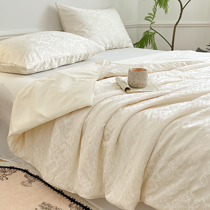 91家纺网 家纺一手货源 找家纺 （总）VIP被业 2026春夏新款A类浮雕蚕蛹大提花夏被空调被夏凉被