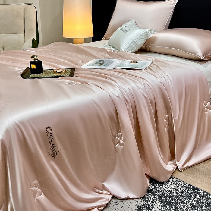 91家纺网 家纺一手货源 找家纺 （总）欧雅阁 2026新款A类冰丝绸夏被冰肌夏被空调被锦氨纶夏凉被 薄被子