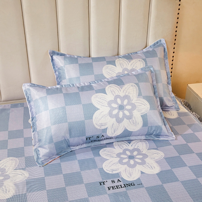 91家纺网 家纺一手货源 找家纺 妖妖家纺 2026新款双层蕾丝床裙夏凉冰丝席 贝琪