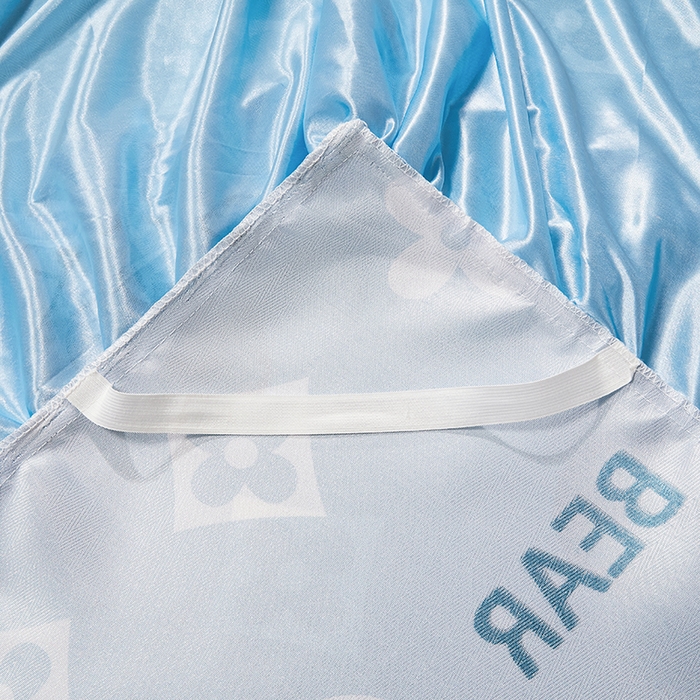 91家纺网 家纺一手货源 找家纺 妖妖家纺 2026新款双层蕾丝床裙夏凉冰丝席 软萌熊宝