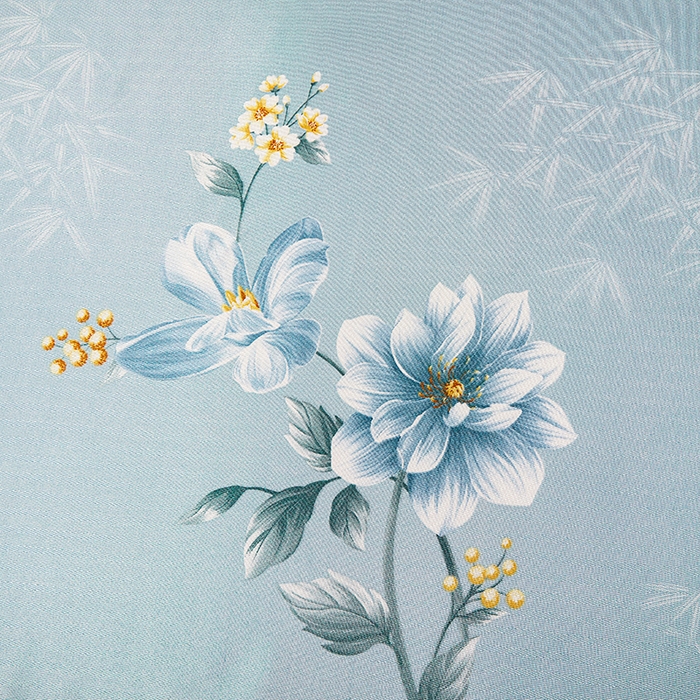 91家纺网 家纺一手货源 找家纺 妖妖家纺 2026新款双层蕾丝床裙夏凉冰丝席 锦绣风尚蓝