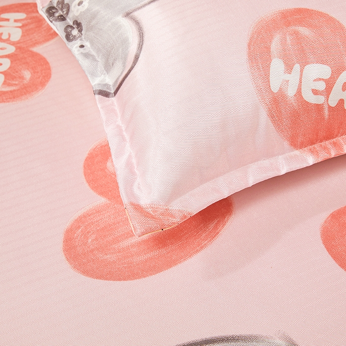 91家纺网 家纺一手货源 找家纺 妖妖家纺 2026新款双层蕾丝床裙夏凉冰丝席 心动粉