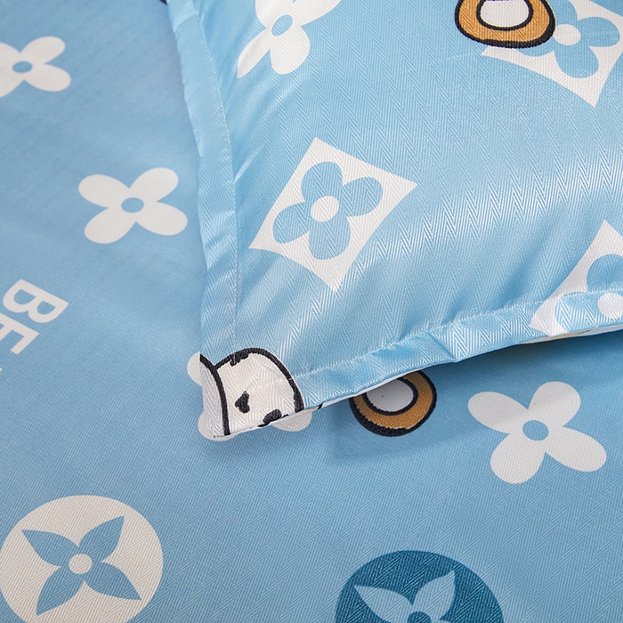 91家纺网 家纺一手货源 找家纺 妖妖家纺 2026新款双层蕾丝床裙夏凉冰丝席 软萌熊宝