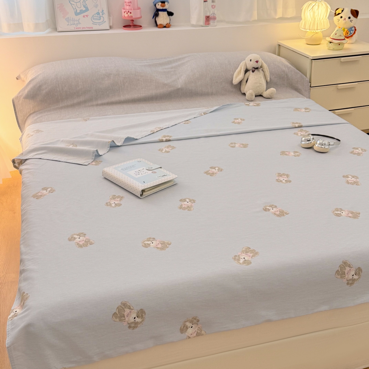 91家纺网 家纺一手货源 找家纺 简宜家居（朝初家纺） 2026新款40支纯棉全棉12868旅行睡袋 酒店隔脏便携 Nice  狗狗-兰