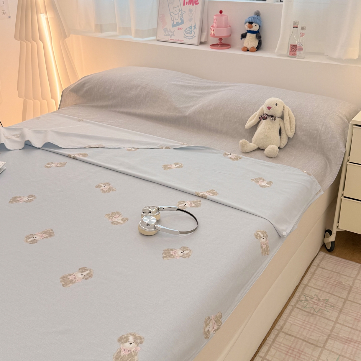 91家纺网 家纺一手货源 找家纺 简宜家居（朝初家纺） 2026新款40支纯棉全棉12868旅行睡袋 酒店隔脏便携 Nice  狗狗-兰