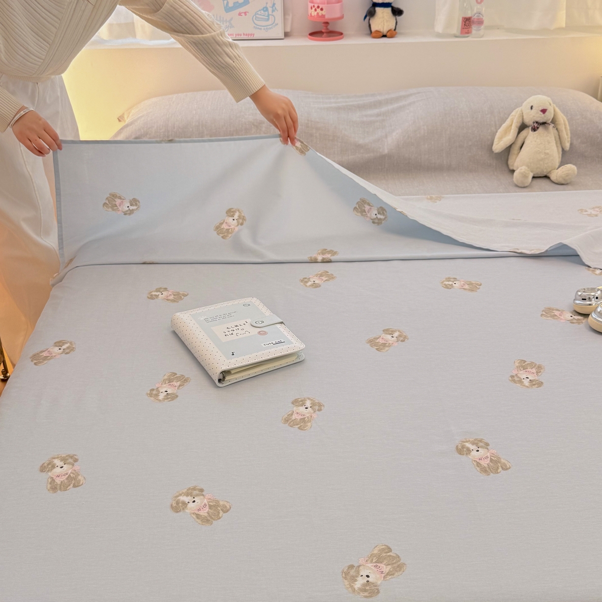 91家纺网 家纺一手货源 找家纺 简宜家居（朝初家纺） 2026新款40支纯棉全棉12868旅行睡袋 酒店隔脏便携 Nice  狗狗-兰