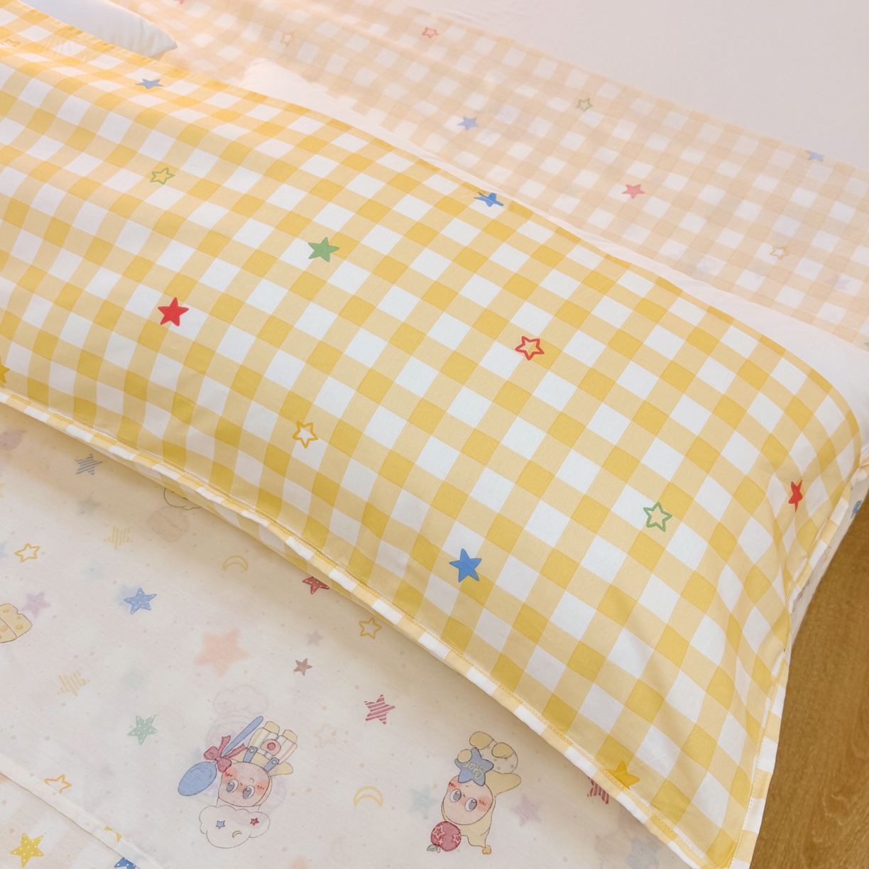 91家纺网 家纺一手货源 找家纺 简宜家居（朝初家纺） 2026新款40支纯棉全棉12868旅行睡袋 酒店隔脏便携 七彩星星