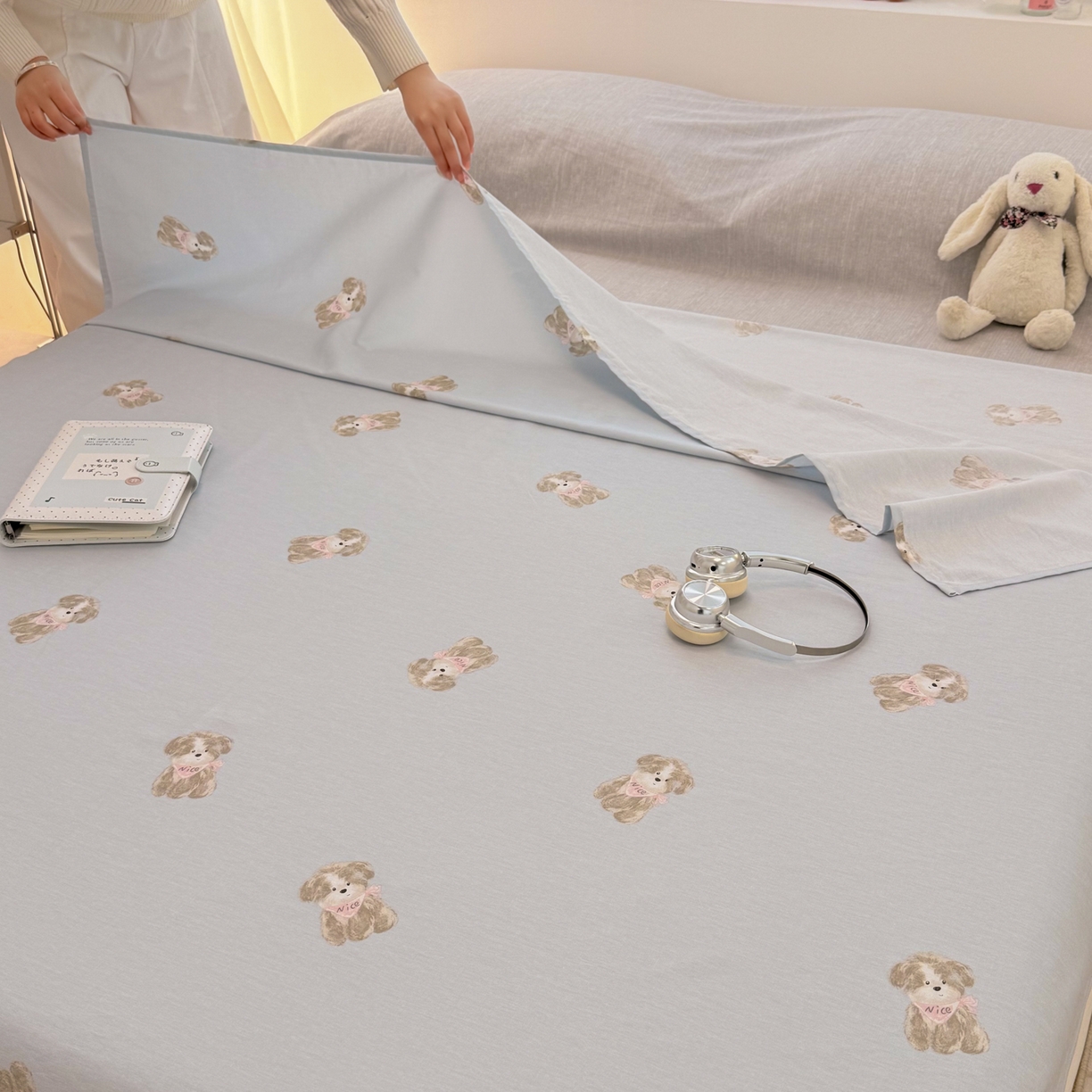 91家纺网 家纺一手货源 找家纺 简宜家居（朝初家纺） 2026新款40支纯棉全棉12868旅行睡袋 酒店隔脏便携 Nice  狗狗-兰