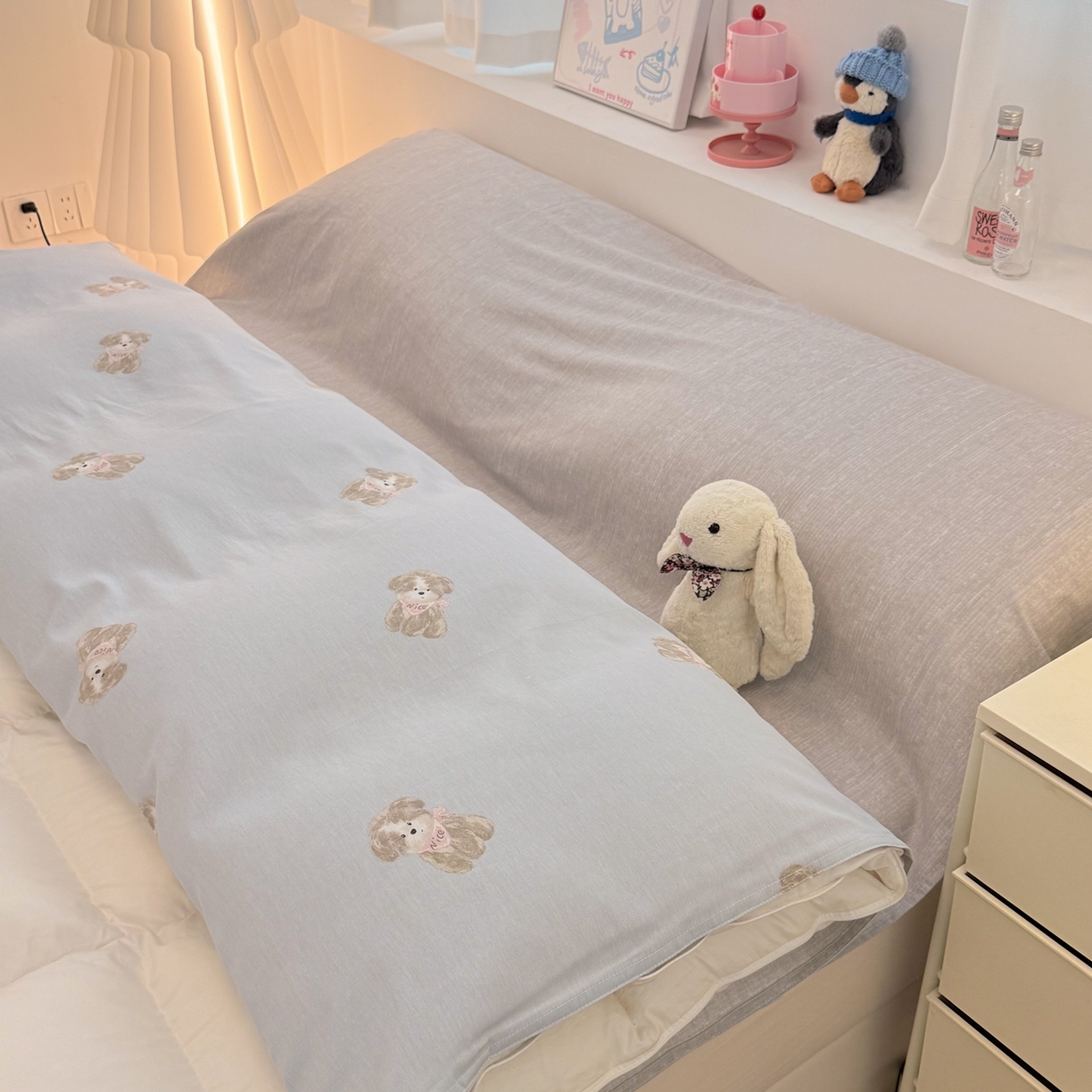 91家纺网 家纺一手货源 找家纺 简宜家居（朝初家纺） 2026新款40支纯棉全棉12868旅行睡袋 酒店隔脏便携 Nice  狗狗-兰