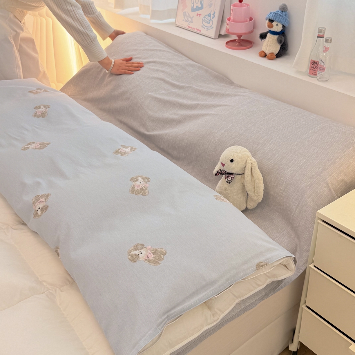 91家纺网 家纺一手货源 找家纺 简宜家居（朝初家纺） 2026新款40支纯棉全棉12868旅行睡袋 酒店隔脏便携 Nice  狗狗-兰