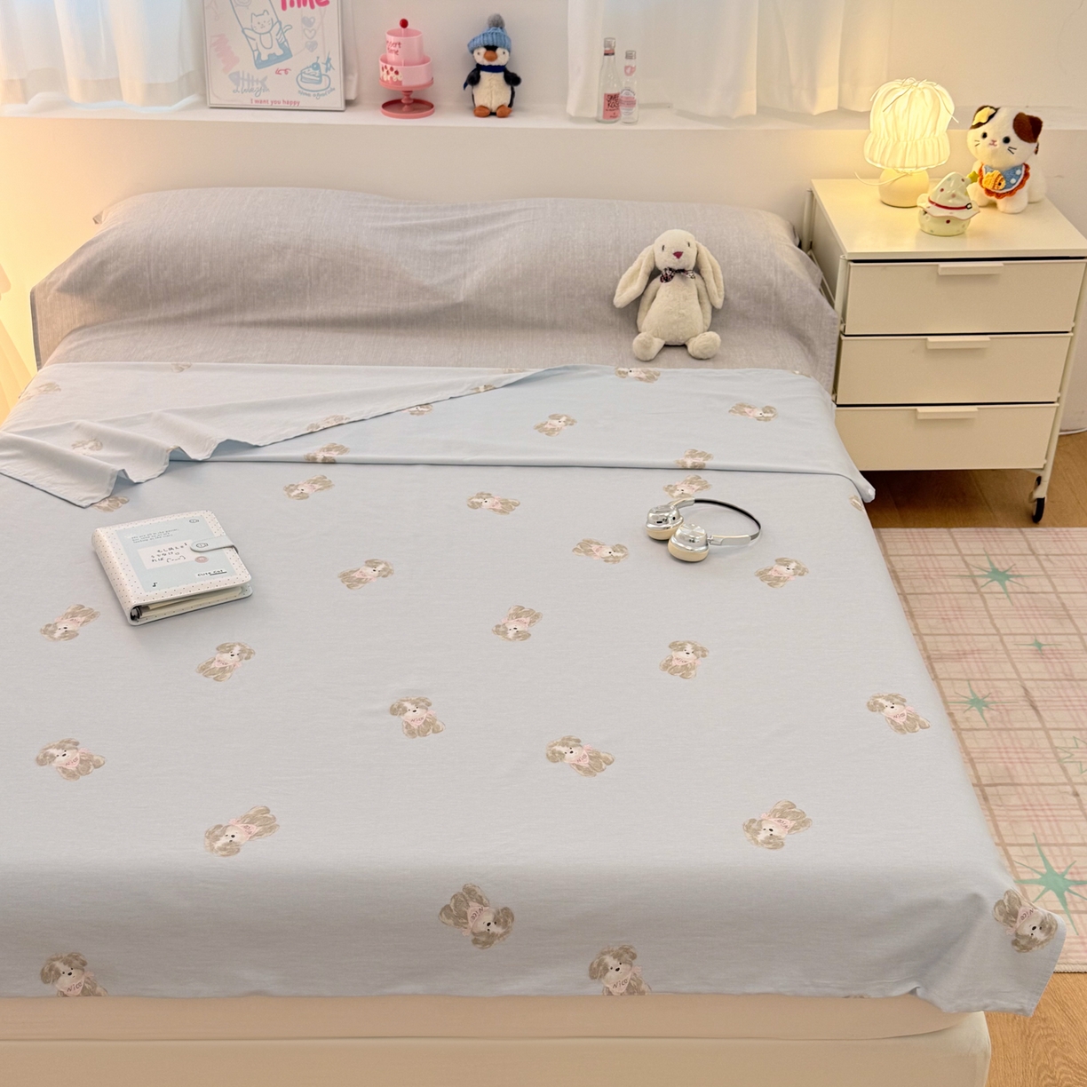 91家纺网 家纺一手货源 找家纺 简宜家居（朝初家纺） 2026新款40支纯棉全棉12868旅行睡袋 酒店隔脏便携 Nice  狗狗-兰