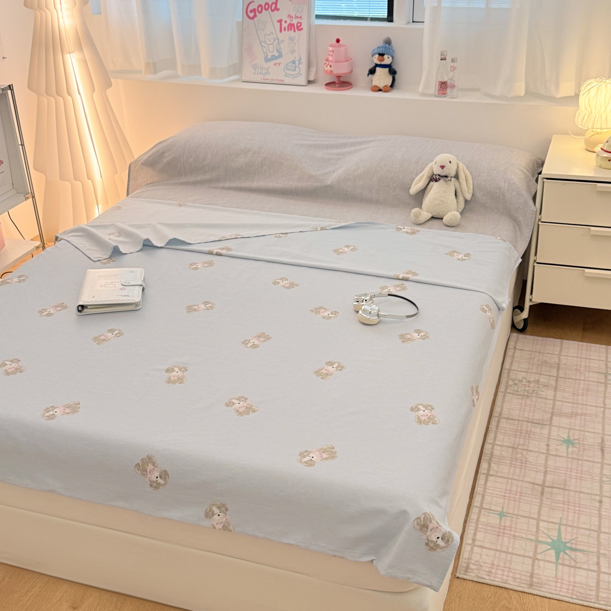 91家纺网 家纺一手货源 找家纺 简宜家居（朝初家纺） 2026新款40支纯棉全棉12868旅行睡袋 酒店隔脏便携 Nice  狗狗-兰