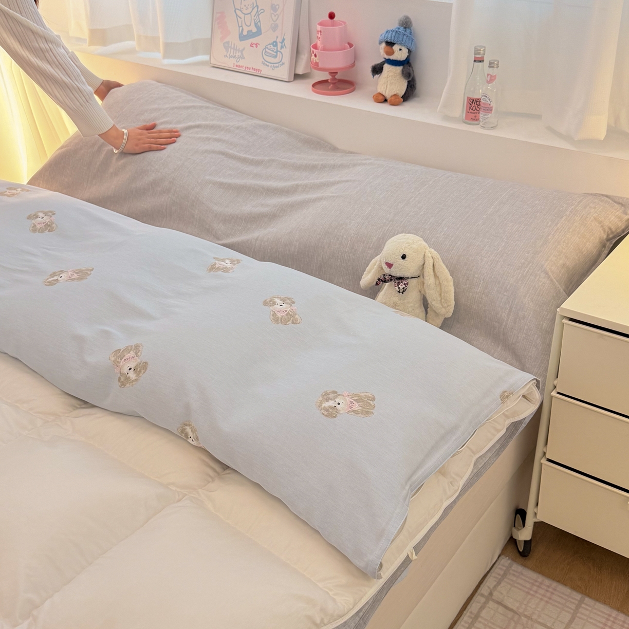 91家纺网 家纺一手货源 找家纺 简宜家居（朝初家纺） 2026新款40支纯棉全棉12868旅行睡袋 酒店隔脏便携 Nice  狗狗-兰