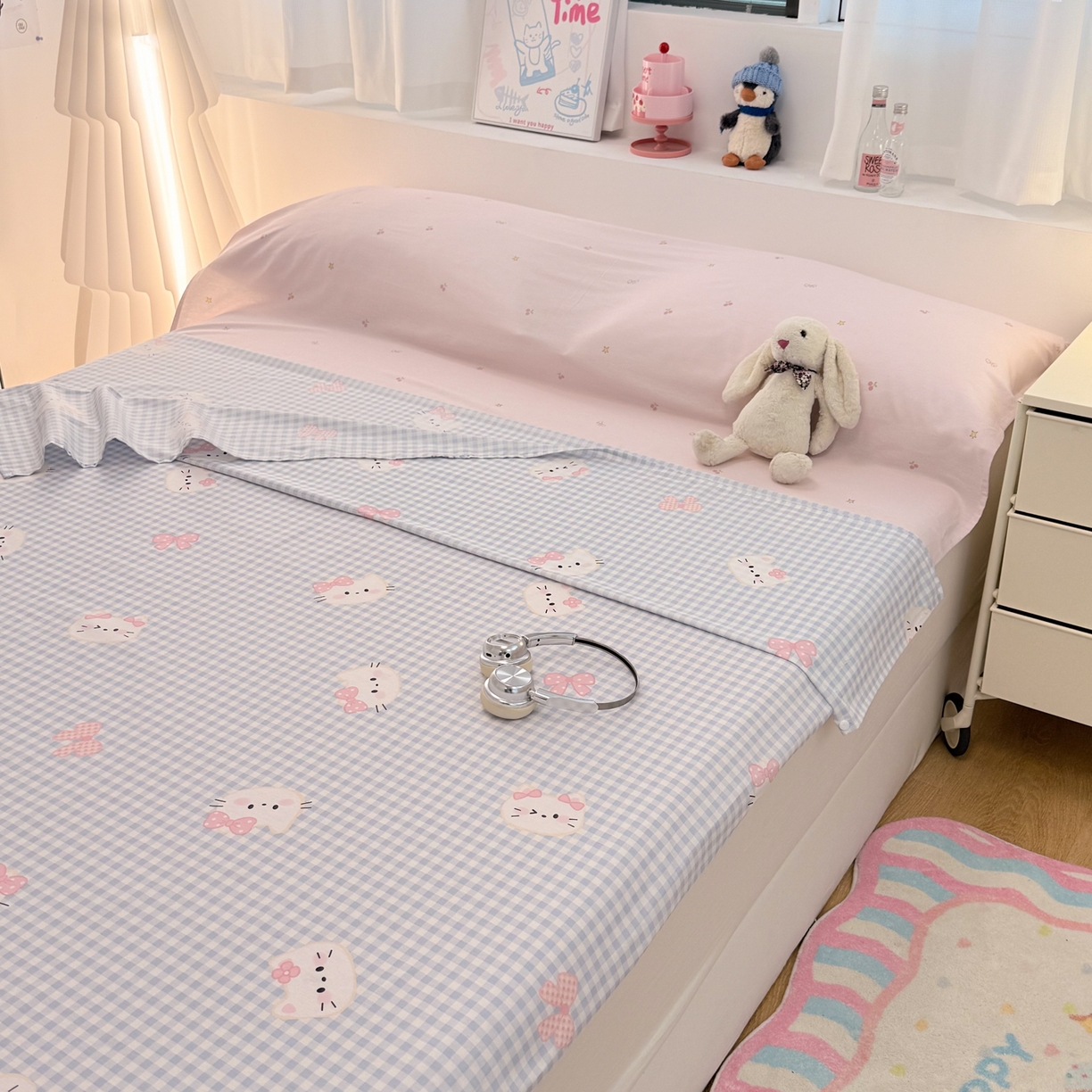 91家纺网 家纺一手货源 找家纺 简宜家居（朝初家纺） 2026新款40支纯棉全棉12868旅行睡袋 酒店隔脏便携 蓝格日记