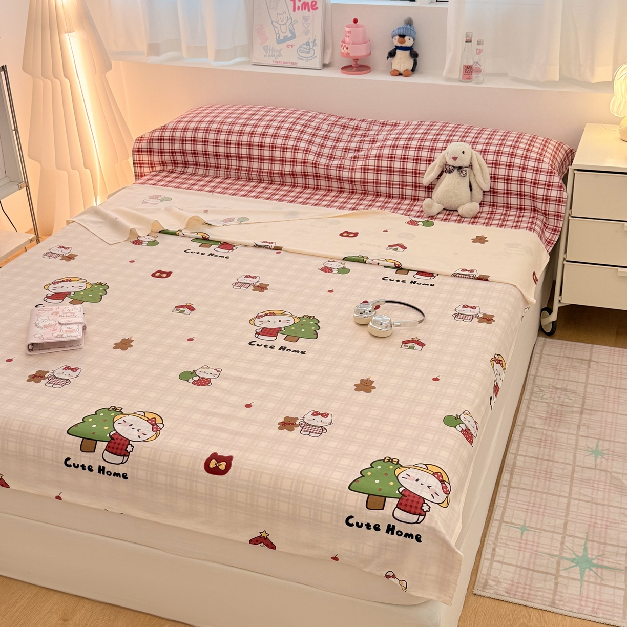 91家纺网 家纺一手货源 找家纺 简宜家居（朝初家纺） 2026新款40支纯棉全棉12868旅行睡袋 酒店隔脏便携 红莓树屋