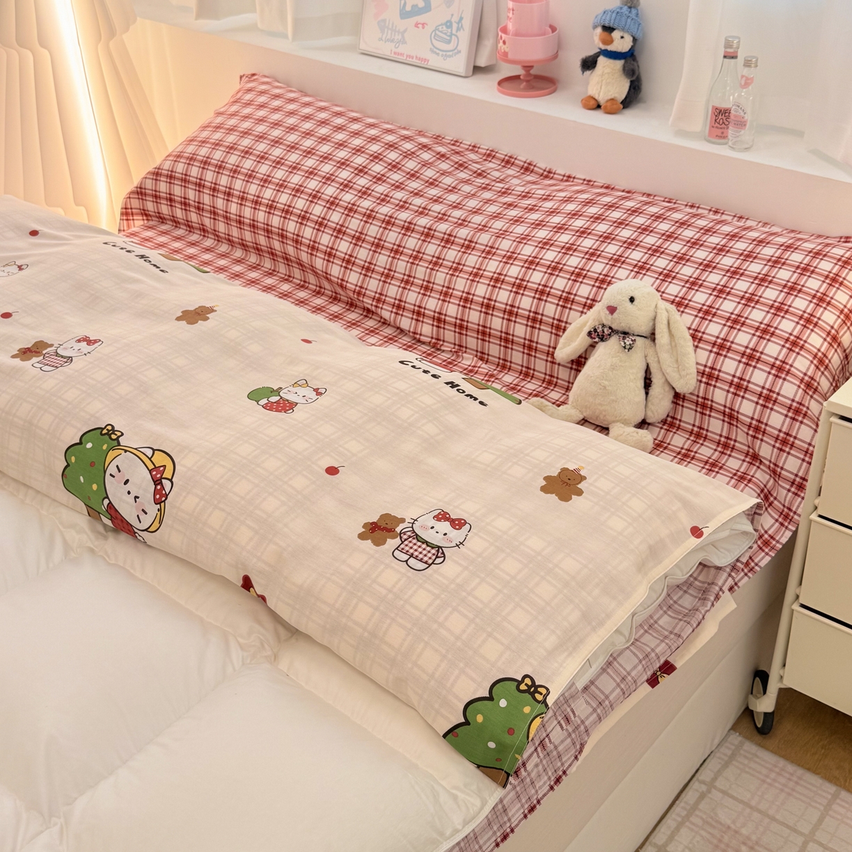 91家纺网 家纺一手货源 找家纺 简宜家居（朝初家纺） 2026新款40支纯棉全棉12868旅行睡袋 酒店隔脏便携 红莓树屋