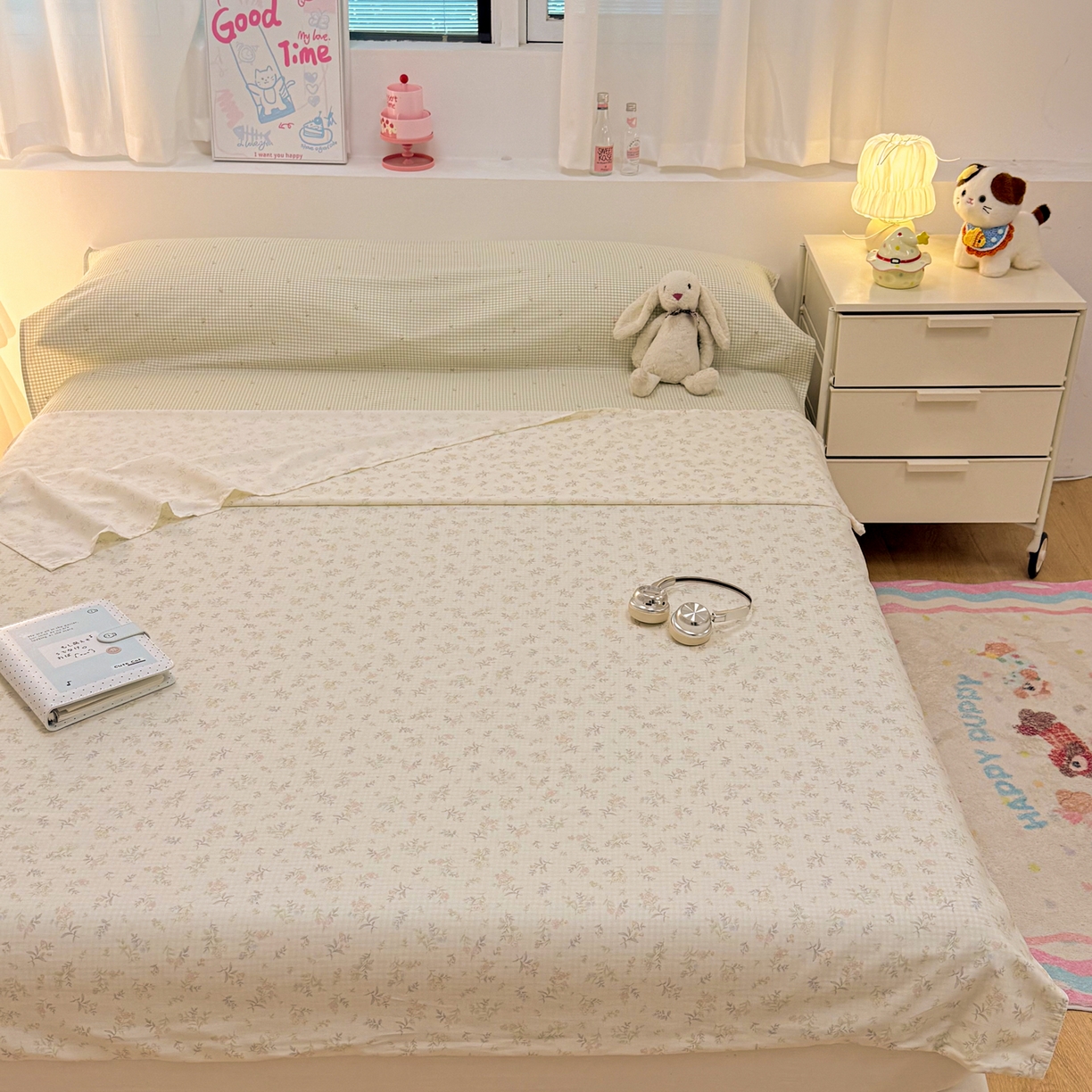 91家纺网 家纺一手货源 找家纺 简宜家居（朝初家纺） 2026新款40支纯棉全棉12868旅行睡袋 酒店隔脏便携 晚棠枝语