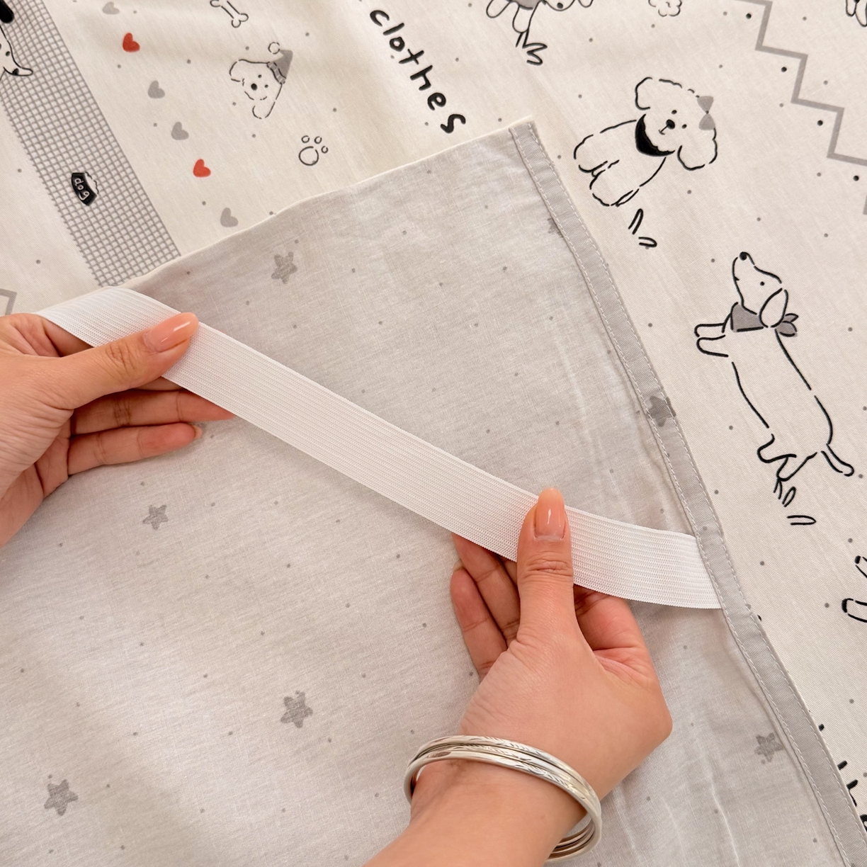 91家纺网 家纺一手货源 找家纺 简宜家居（朝初家纺） 2026新款40支纯棉全棉12868旅行睡袋 酒店隔脏便携 手绘汪星人