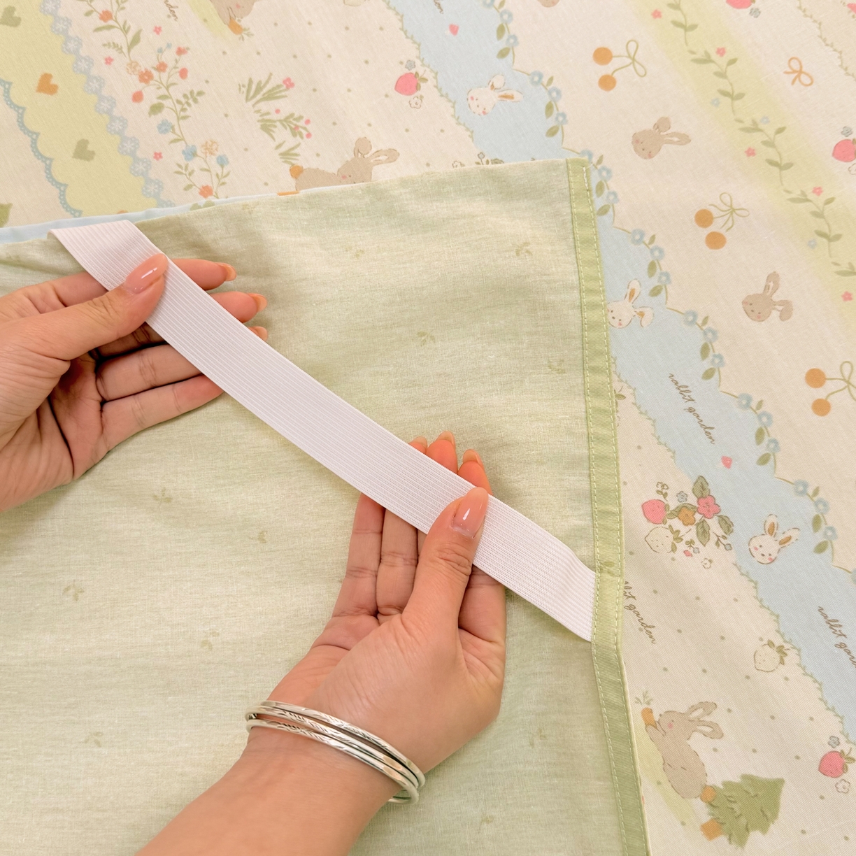 91家纺网 家纺一手货源 找家纺 简宜家居（朝初家纺） 2026新款40支纯棉全棉12868旅行睡袋 酒店隔脏便携 青柠蓝花