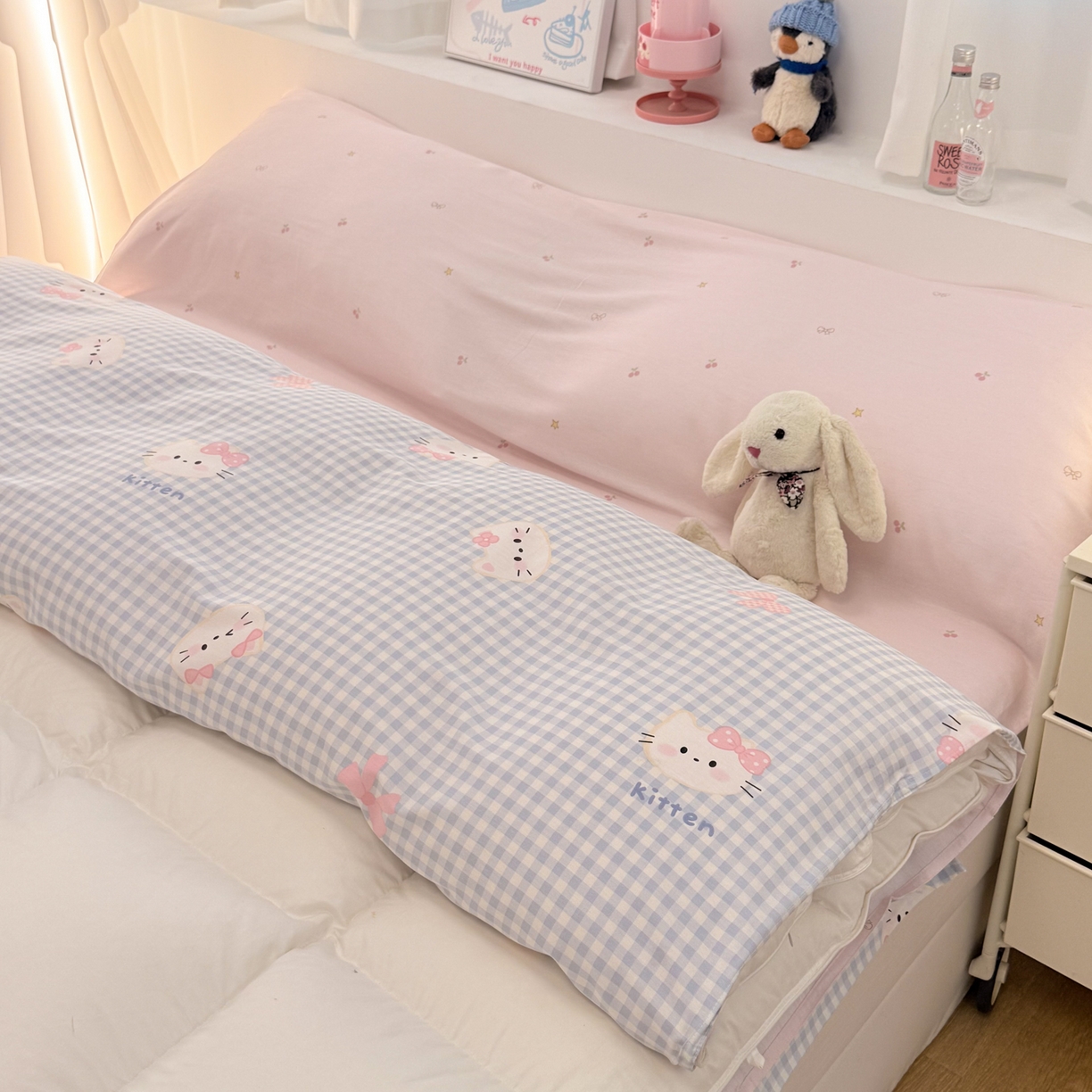 91家纺网 家纺一手货源 找家纺 简宜家居（朝初家纺） 2026新款40支纯棉全棉12868旅行睡袋 酒店隔脏便携 蓝格日记