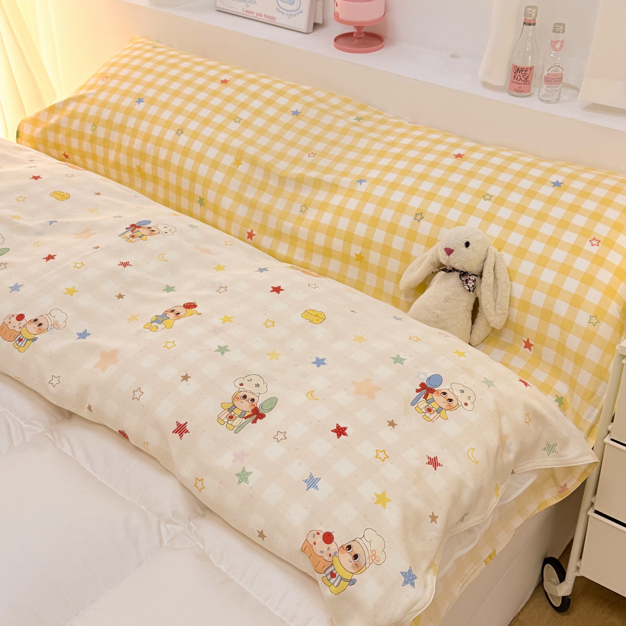 91家纺网 家纺一手货源 找家纺 简宜家居（朝初家纺） 2026新款40支纯棉全棉12868旅行睡袋 酒店隔脏便携 七彩星星