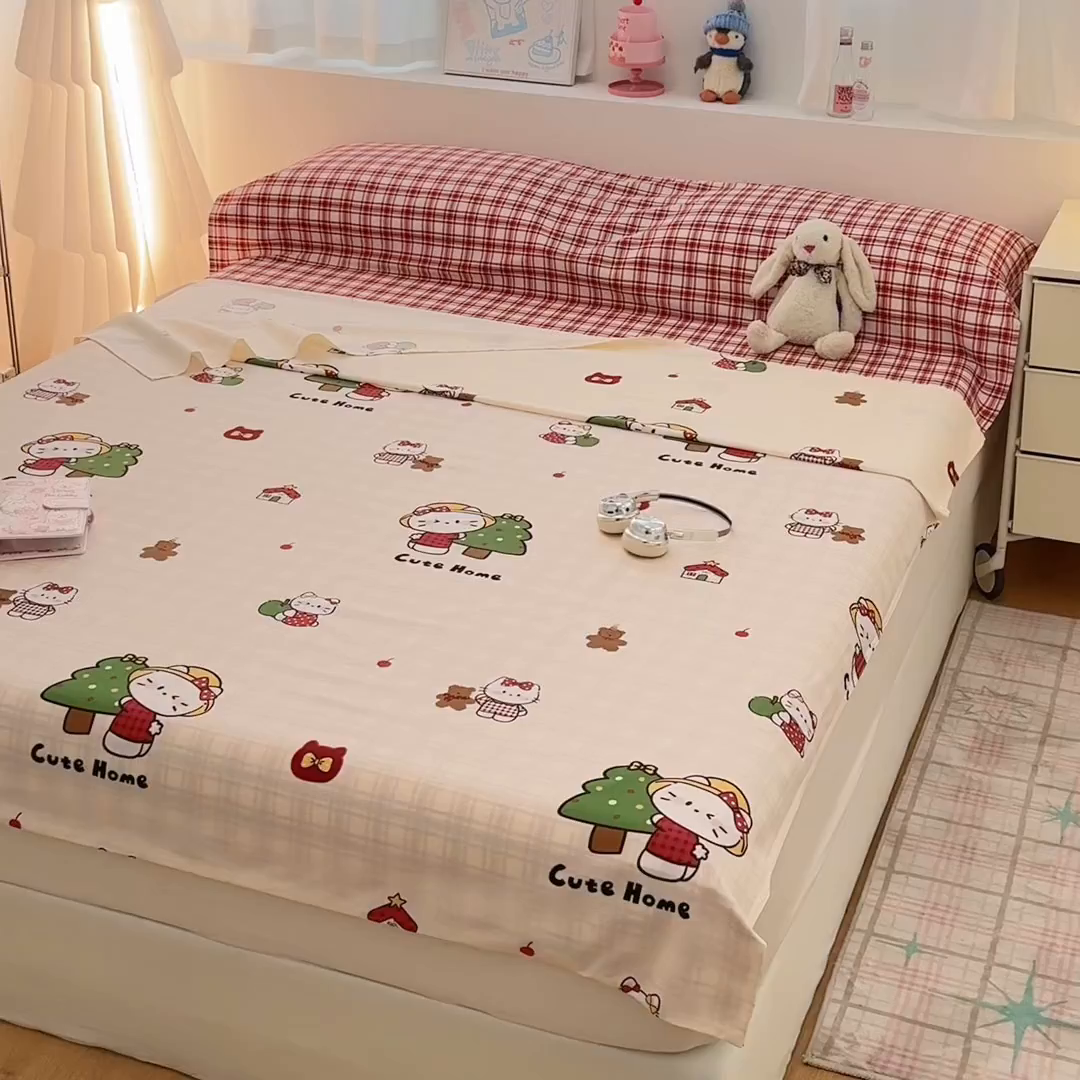 91家纺网 家纺一手货源 找家纺 简宜家居（朝初家纺） 2026新款40支纯棉全棉12868旅行睡袋 酒店隔脏便携 红莓树屋