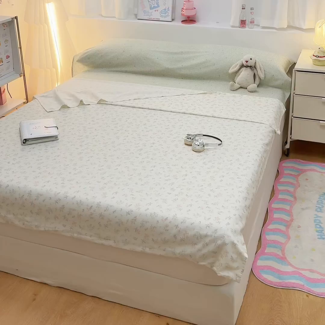 91家纺网 家纺一手货源 找家纺 简宜家居（朝初家纺） 2026新款40支纯棉全棉12868旅行睡袋 酒店隔脏便携 晚棠枝语