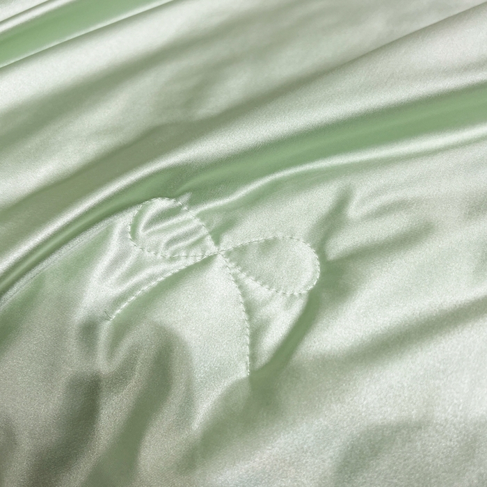 91家纺网 家纺一手货源 找家纺 欧雅阁 2026新款A类冰丝绸夏被冰肌夏被空调被锦氨纶夏凉被 薄被子 冰丝绸-茉绿