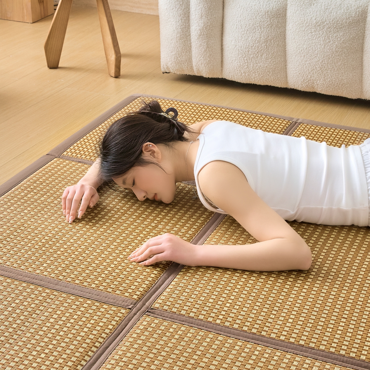 91家纺网 家纺一手货源 找家纺 （总）川悦生活 2026新款凉垫地垫榻榻米凉藤地垫