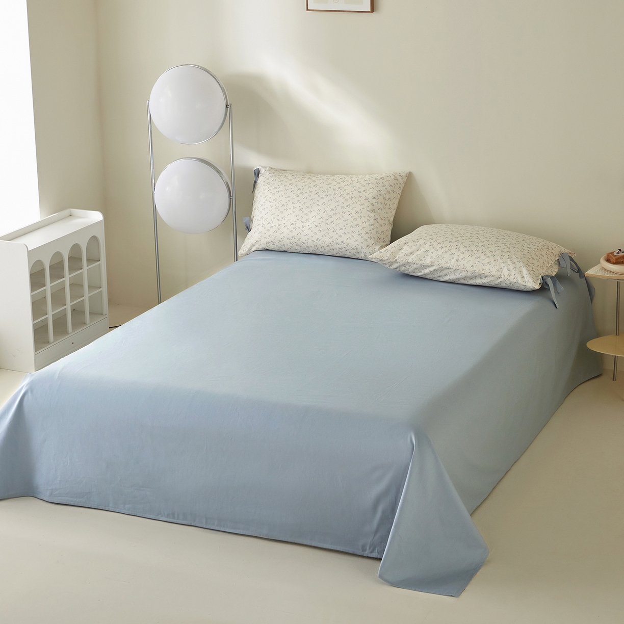 91家纺网 家纺一手货源 找家纺 绫韵家纺 2026新款春夏13372全棉蝴蝶结四件套系列 人间浪漫