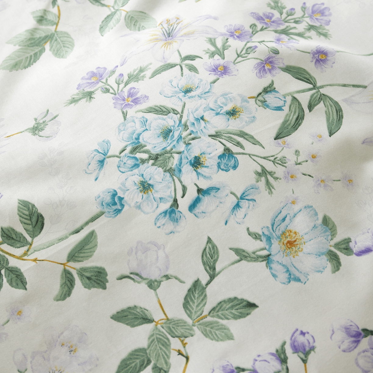 91家纺网 家纺一手货源 找家纺 绫韵家纺 2026新款春夏13372全棉蝴蝶结四件套系列 丹恒