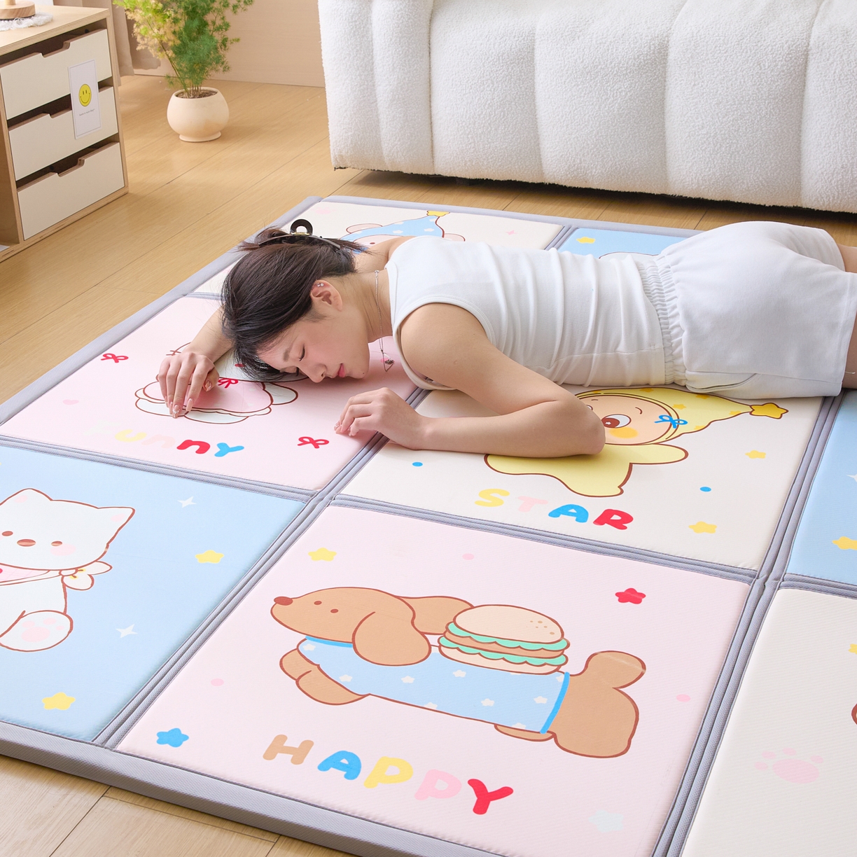 91家纺网 家纺一手货源 找家纺 （总）川悦生活 2026新款凉垫地垫榻榻米卡通地垫