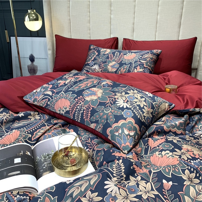 91家纺网 家纺一手货源 找家纺 （总）优然居家纺 2025新款60支数码印花麻绳款四件套