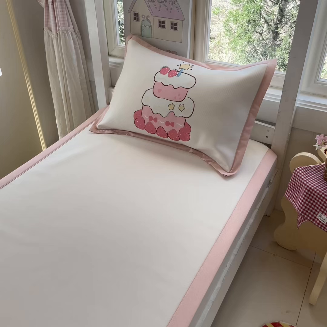 91家纺网 家纺一手货源 找家纺 （总）川悦生活 2026新款凉豆豆大阪卡通学生床凉席席子凉席