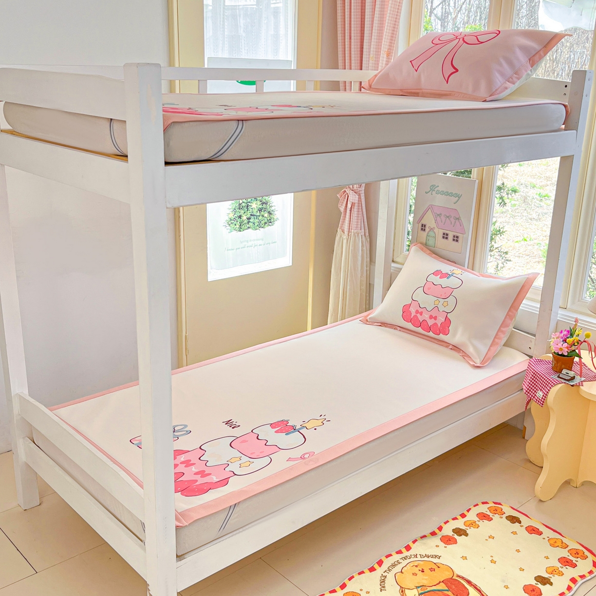 91家纺网 家纺一手货源 找家纺 （总）川悦生活 2026新款凉豆豆大阪卡通学生床凉席席子凉席