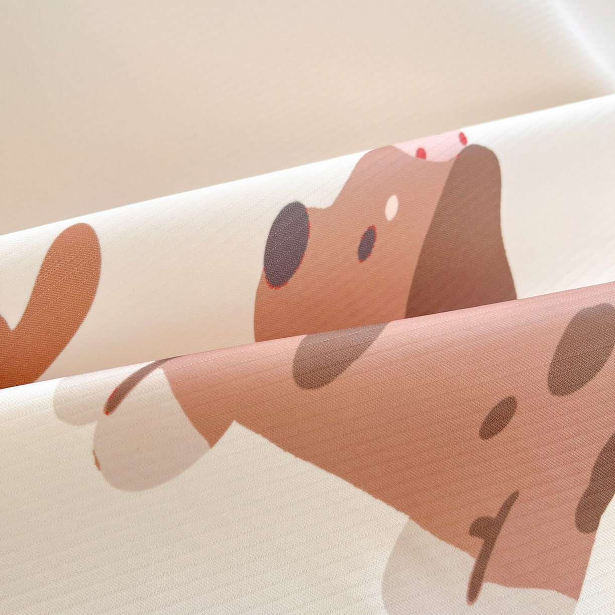 91家纺网 家纺一手货源 找家纺 川悦生活 2026新款凉豆豆大阪卡通学生床凉席席子凉席 咖啡小狗