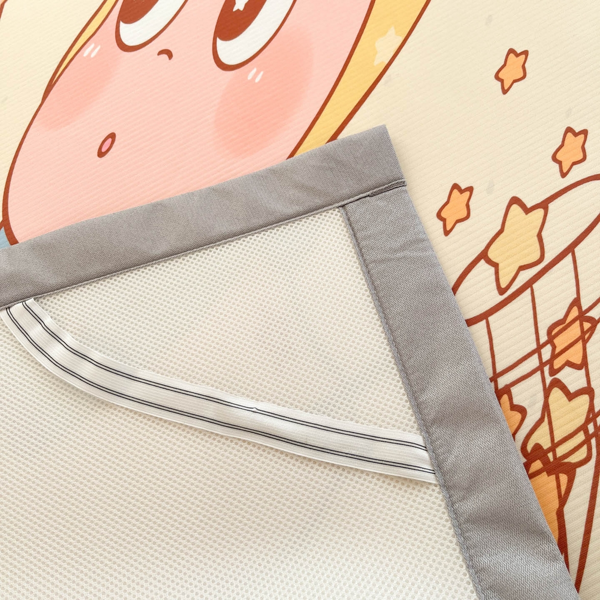 91家纺网 家纺一手货源 找家纺 川悦生活 2026新款凉豆豆大阪卡通学生床凉席席子凉席 亮星星