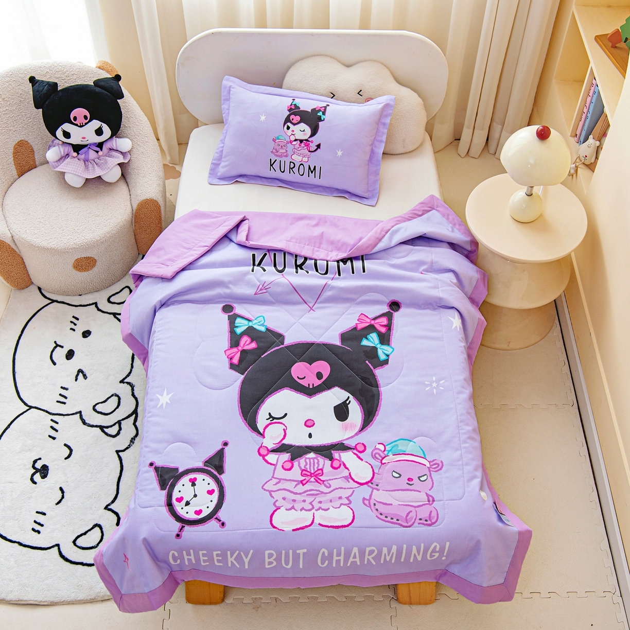 91家纺网 家纺一手货源 找家纺 （总）乐秀家纺 2026新款三丽鸥大版全棉幼儿园空调被纯棉儿童夏凉被