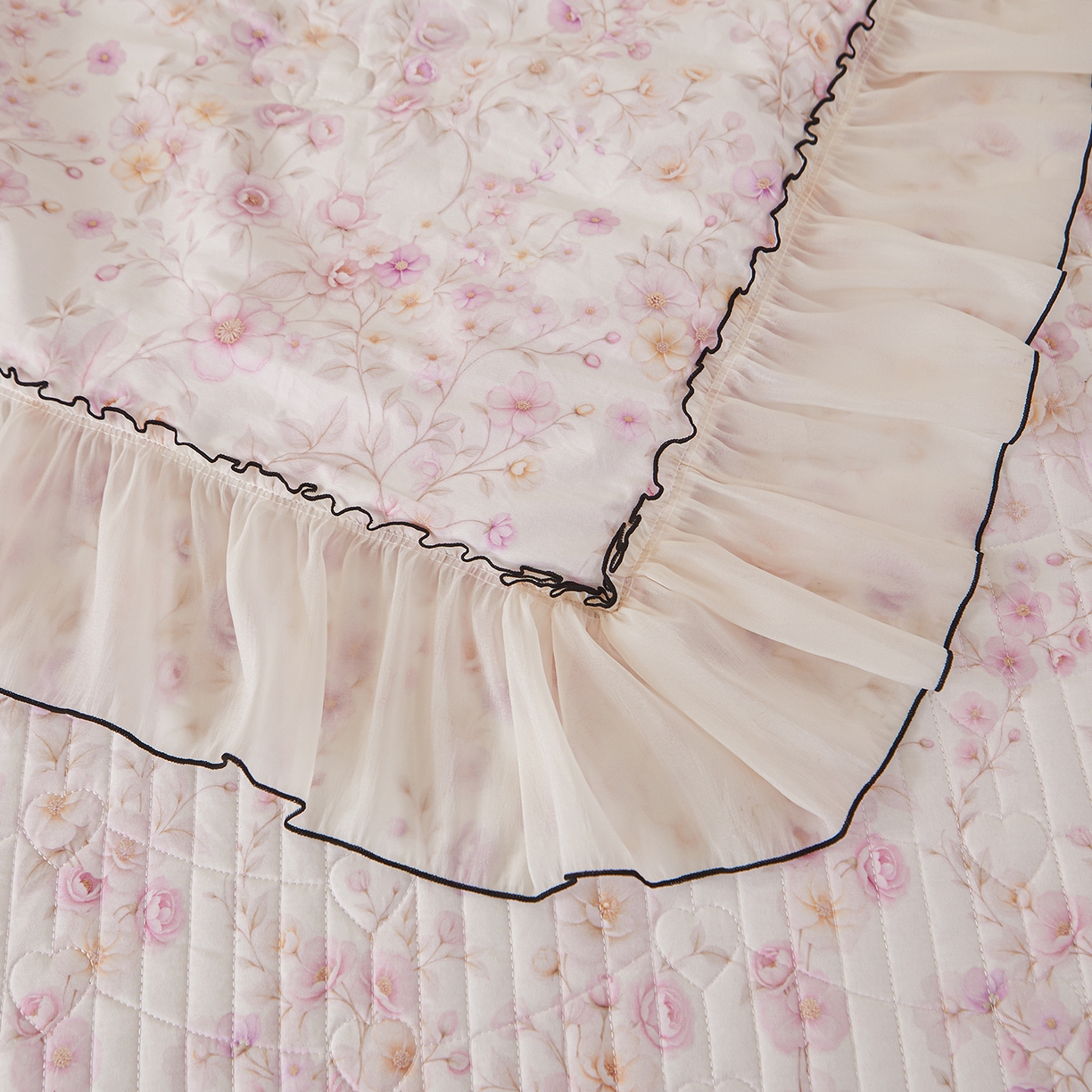 91家纺网 家纺一手货源 找家纺 宜凡家纺 2026新款全棉数码印花夏被床盖四件套②号系列 恬静