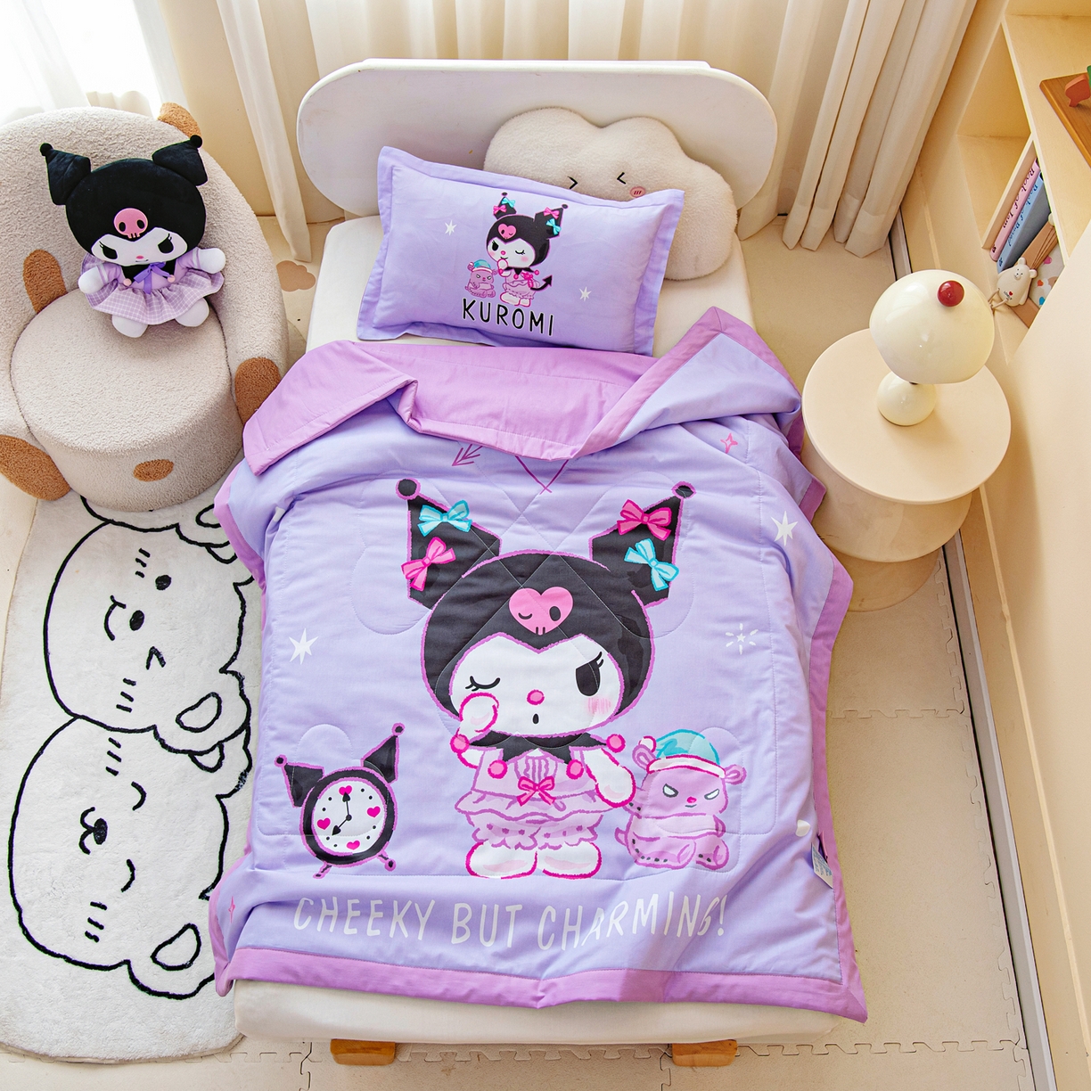 91家纺网 家纺一手货源 找家纺 （总）乐秀家纺 2026新款三丽鸥大版全棉幼儿园空调被纯棉儿童夏凉被